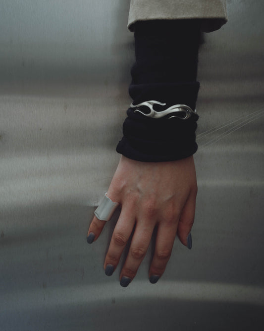 Monolith Ring + Flames Bracelet