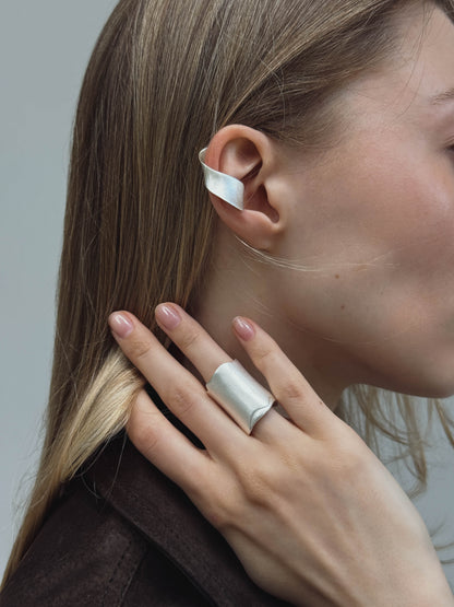 Embrance Cuff + Monolith Ring